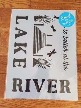June 2025 Stencil of the Month Stencil Set w/ Add-On | Lake Life / River Life